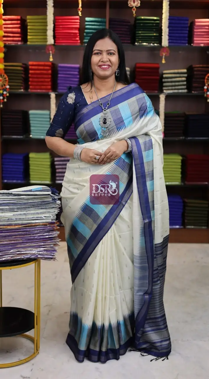 Semi Tussar Jute Silk Sarees