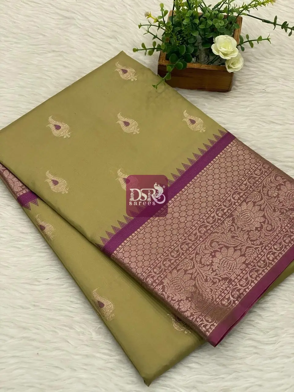 Banarasi Gadwal soft silk saree