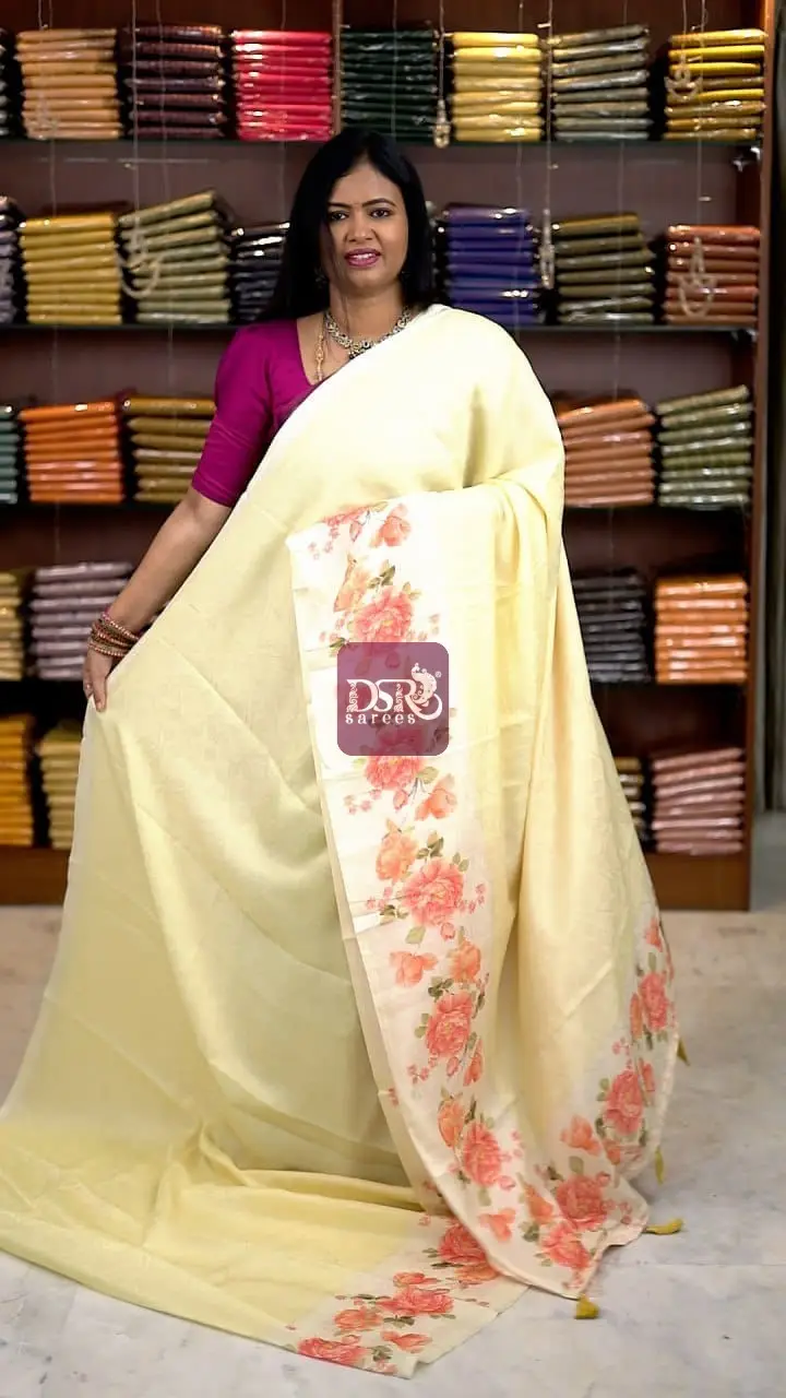 Viscose Digital Print Sarees