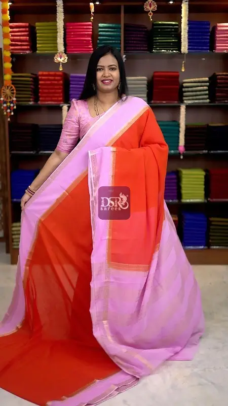 Mysore georgette Sarees - vol1