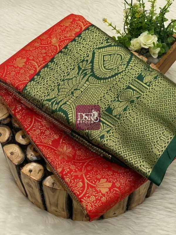 Premium Kanchi Korvai Border Saree