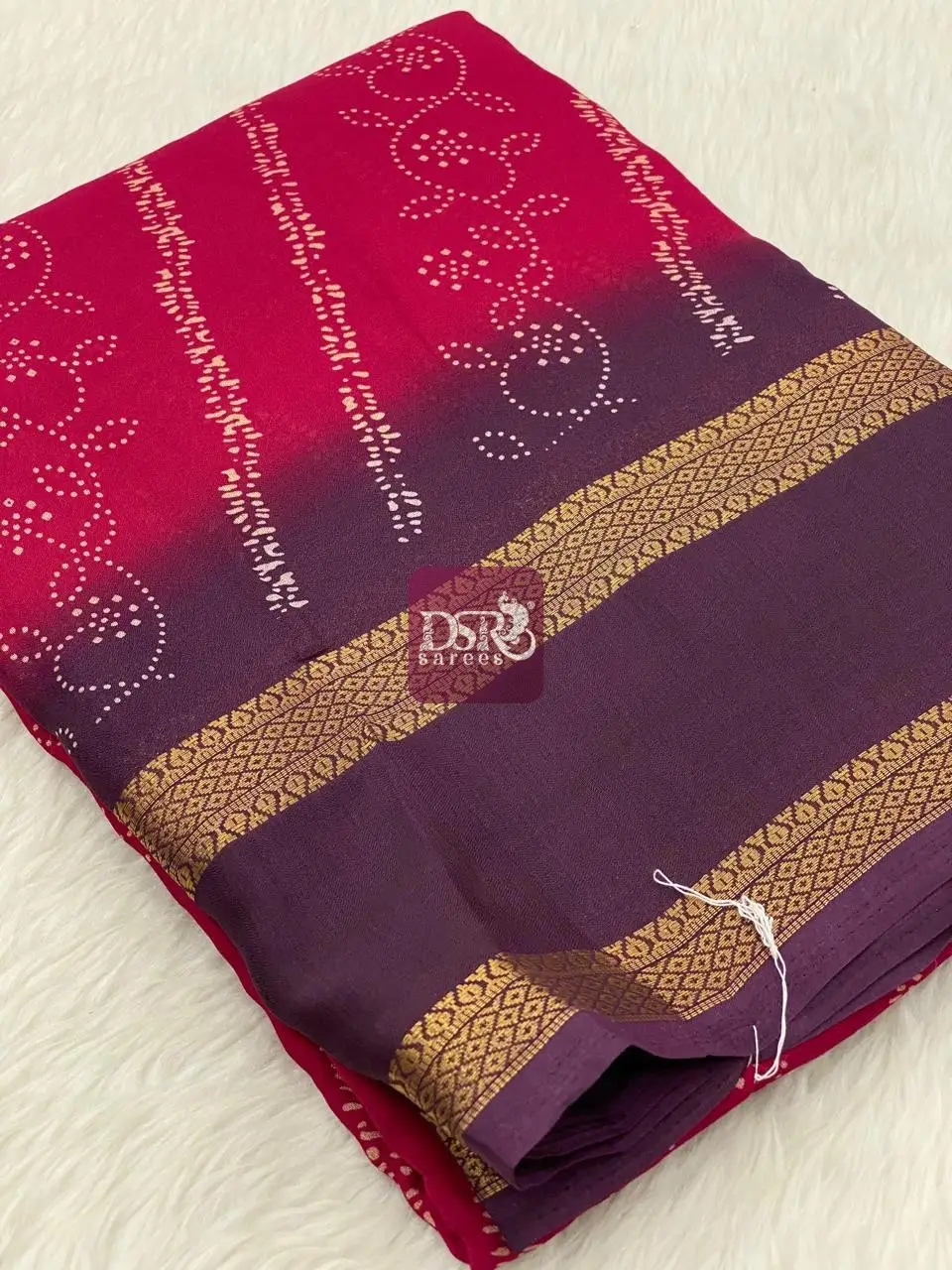Viscose Chiffon Sarees - vol1