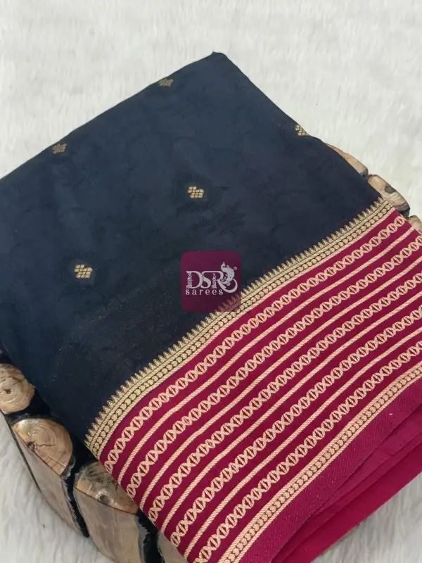 Viscose Crepe Silk Sarees