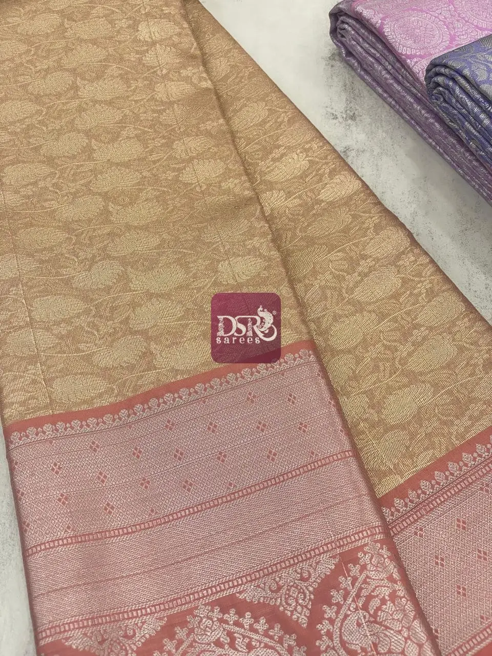 Silver Tissue Bridal Saree - vol1