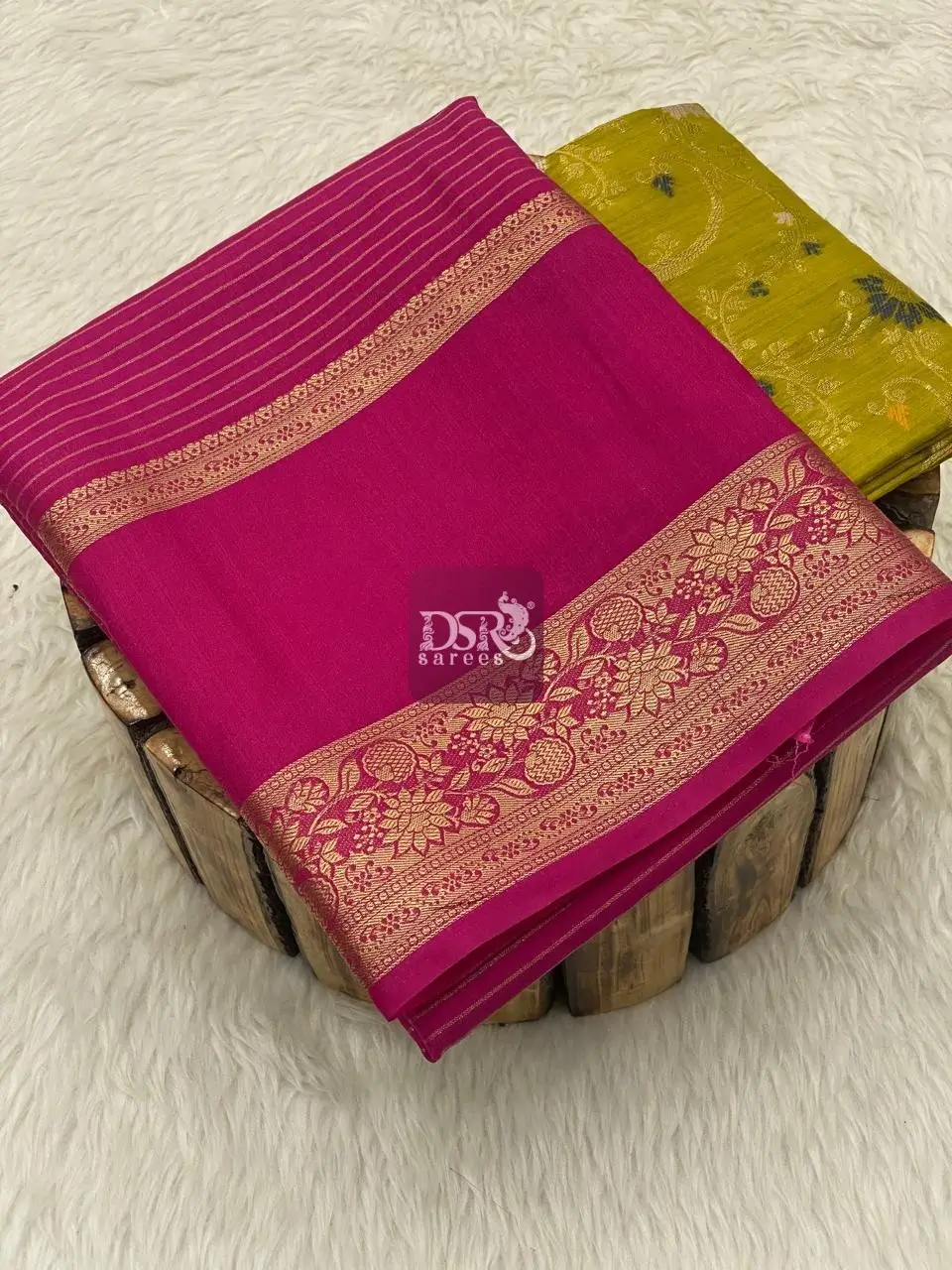 Premium Viscose With Meenakari Blouse