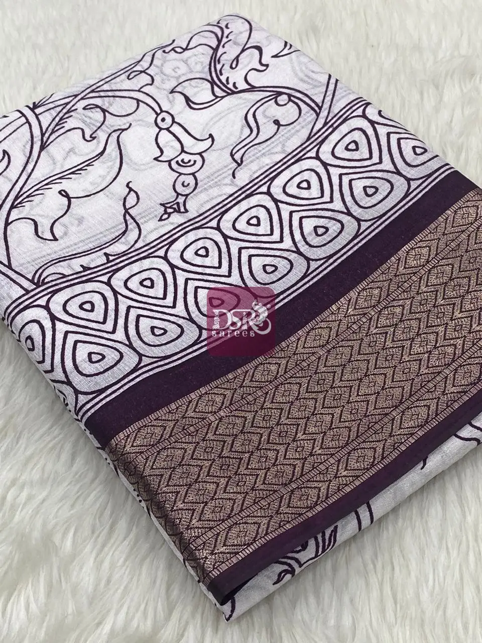 Viscose Chiffon Saree - vol8