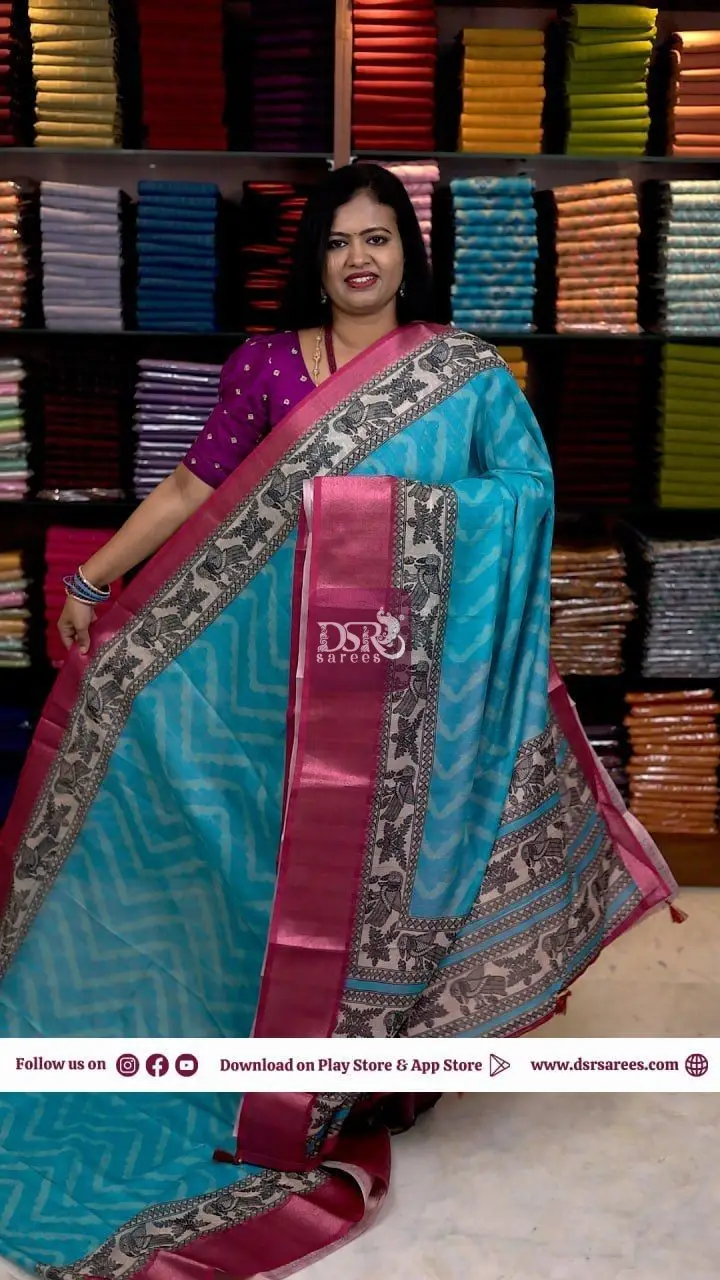 Chanderi Slub Cotton Sarees