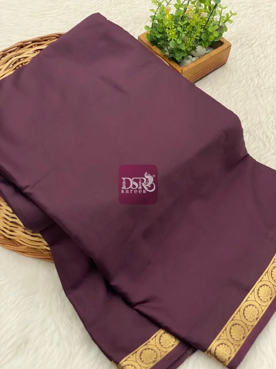 Semi Mysore Crepe Silk Saree