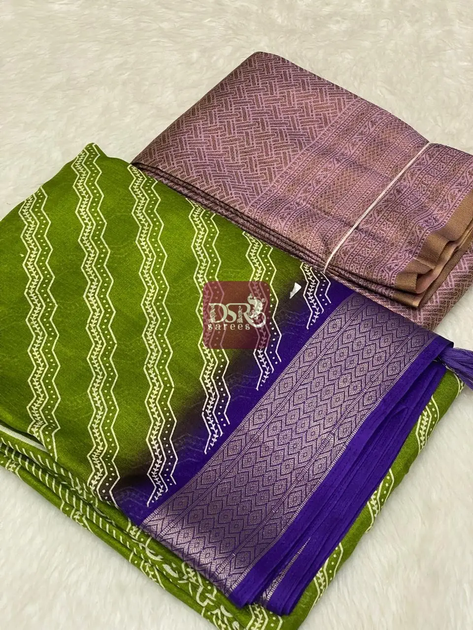 Viscose Chiffon Saree + Free Saree