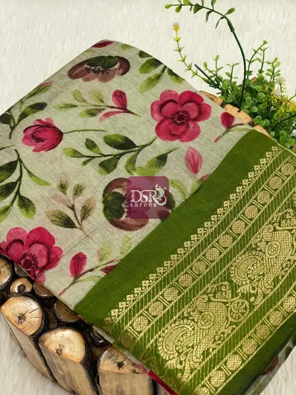 Viscose Reyon Cotton Saree