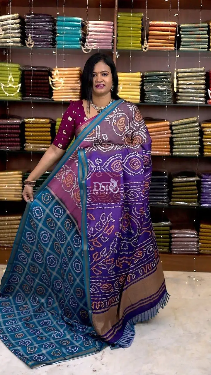 Bhandhini Linen Saree