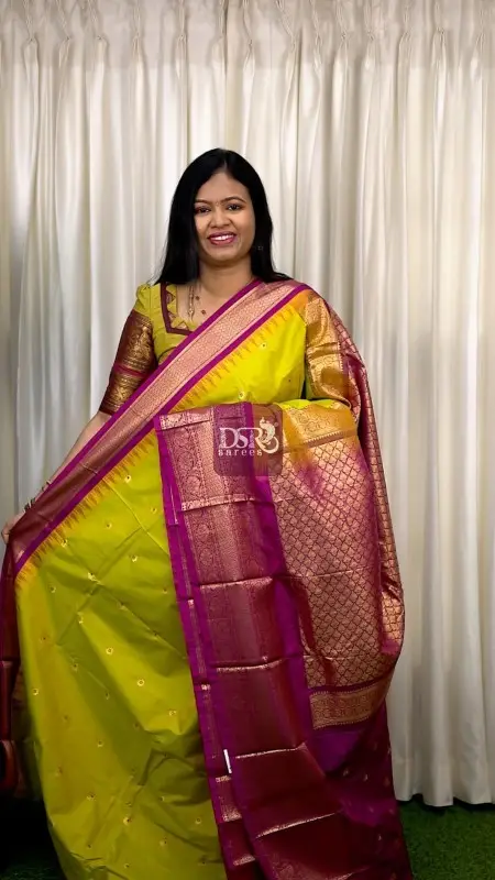 Semi Gadwal Border Sarees