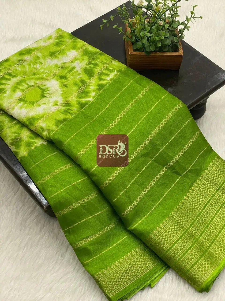 Shibori Viscose Dola Saree