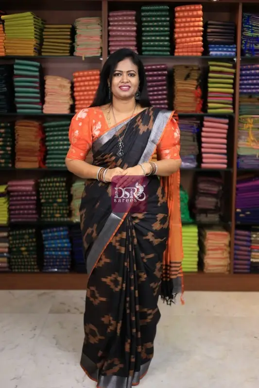 Art Linen Ikkat Sarees -VOL1