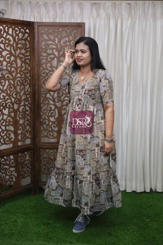 Alia Cut Georgette Maxi