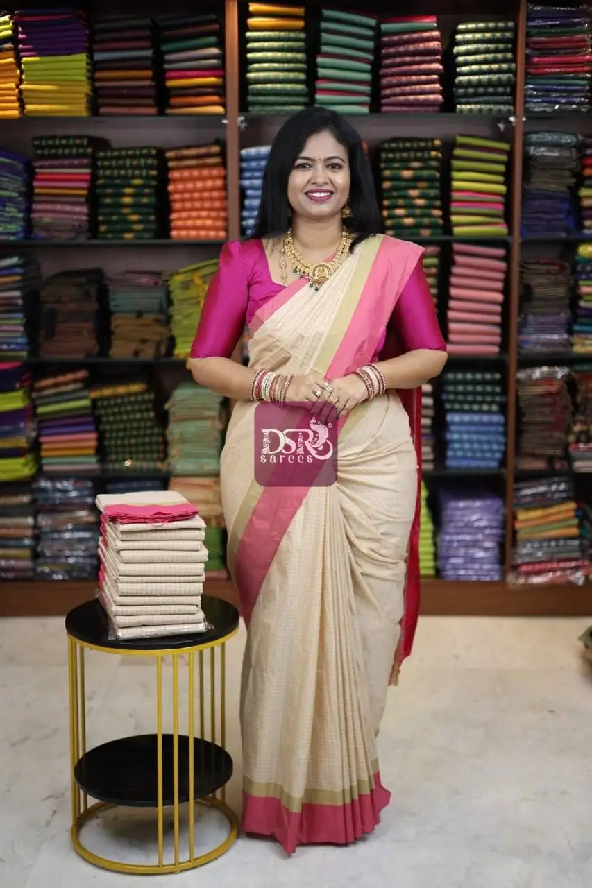 Arani Pooja Dots Saree