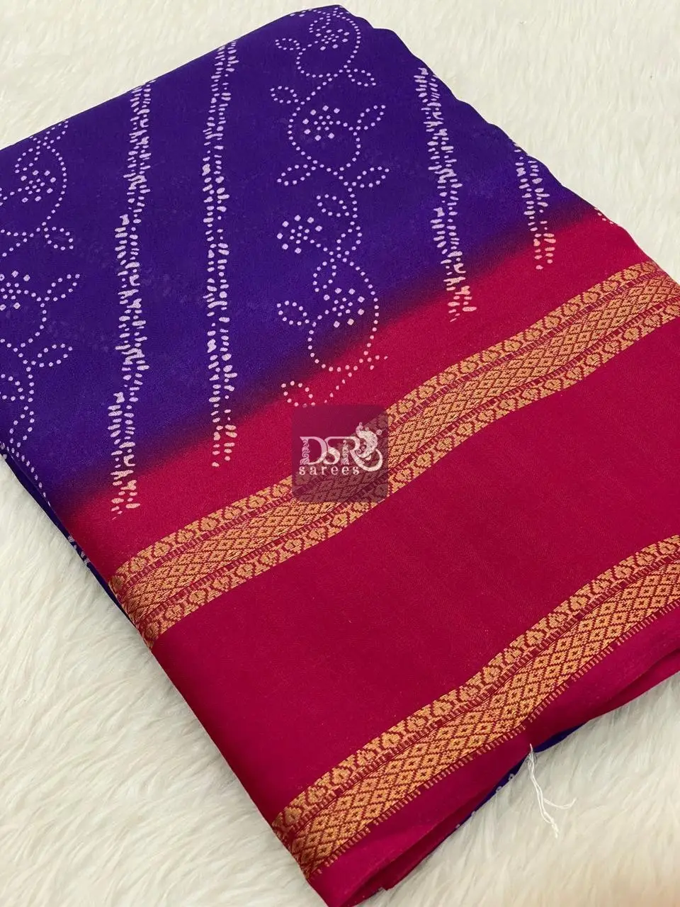 Viscose Chiffon Sarees - vol1