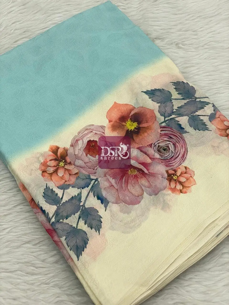 Viscose Digital Print Sarees