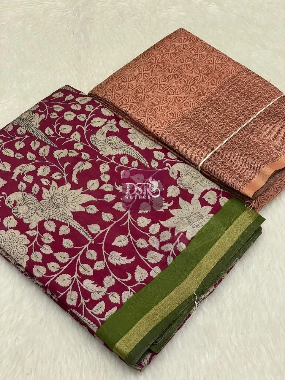 Ajrak Silk +  Free Saree