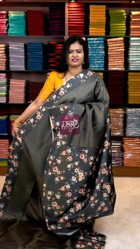 Floral Gaji Banarasi Silk