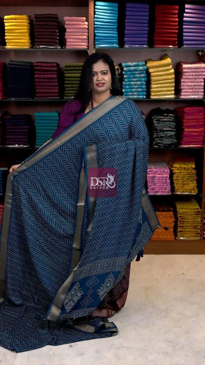 Viscose Chiffon Saree - vol6