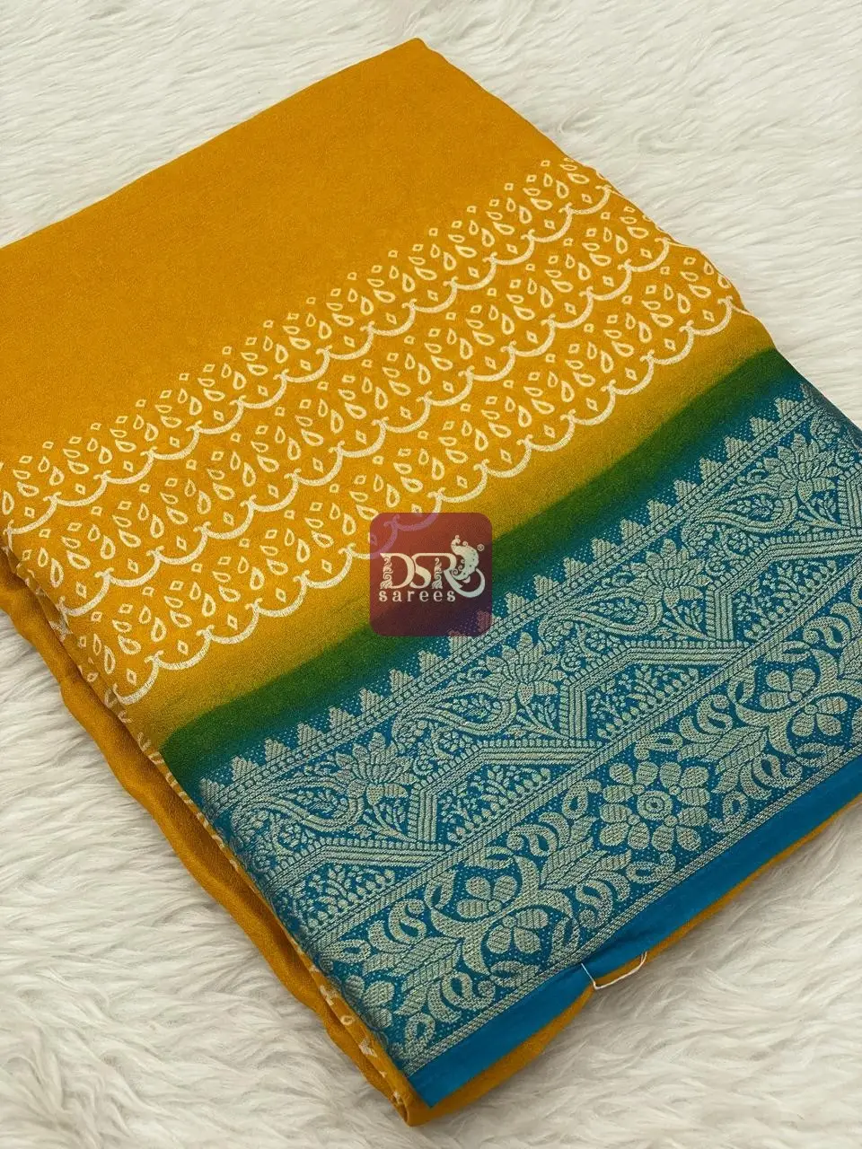 Viscose Chiffon Saree - vol6