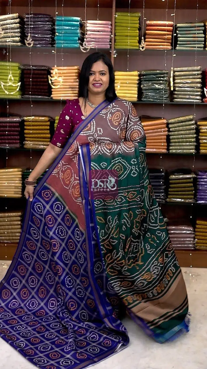 Bhandhini Linen Saree
