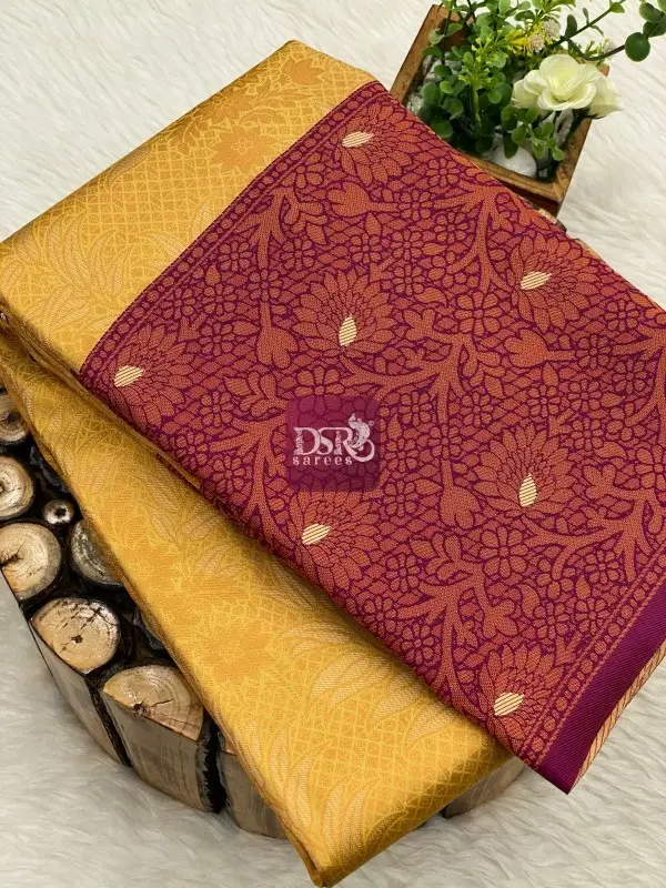 Semi Kanchi Brocade Silk Sarees