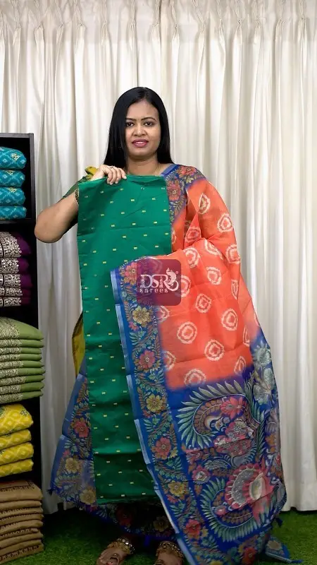 2 pc Unstitched Semi Dupion salwar suit