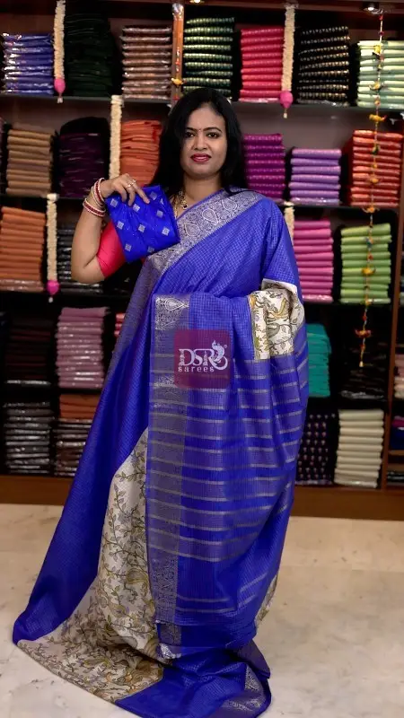 Kalamkari Viscose Silk Sarees