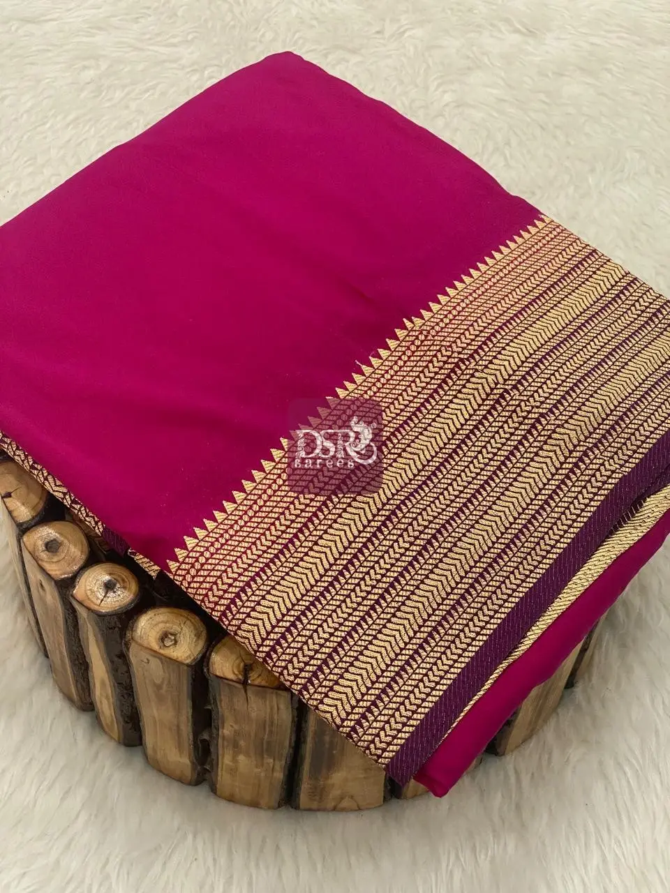 Viscose Crepe Silk Sarees