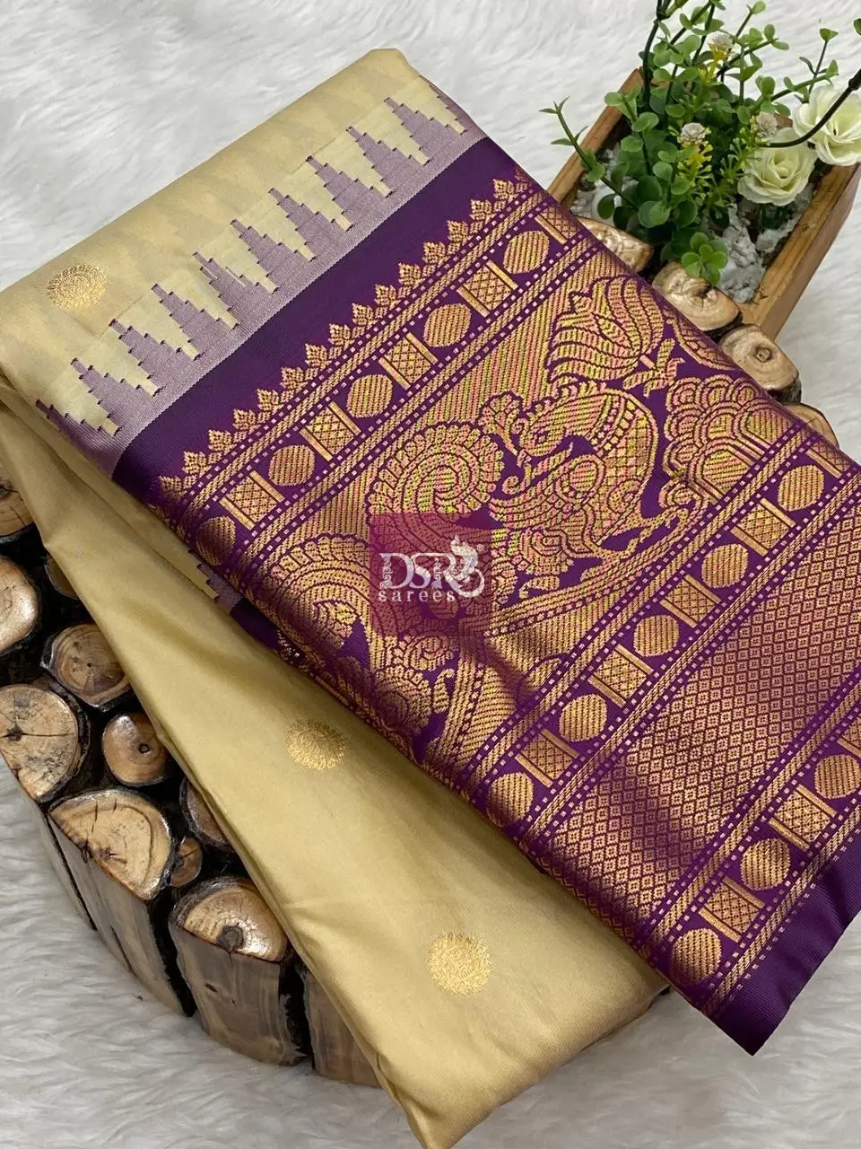 Semi Gadwal Border Sarees - Vol 1