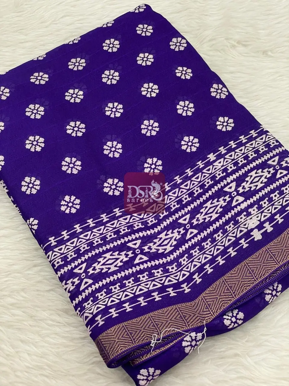 Viscose Chiffon Saree - vol7