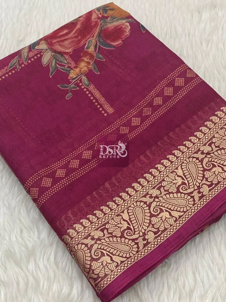 Viscose Chiffon Saree - vol8