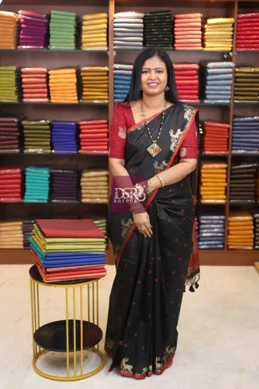 Semi Raw Silk Saree