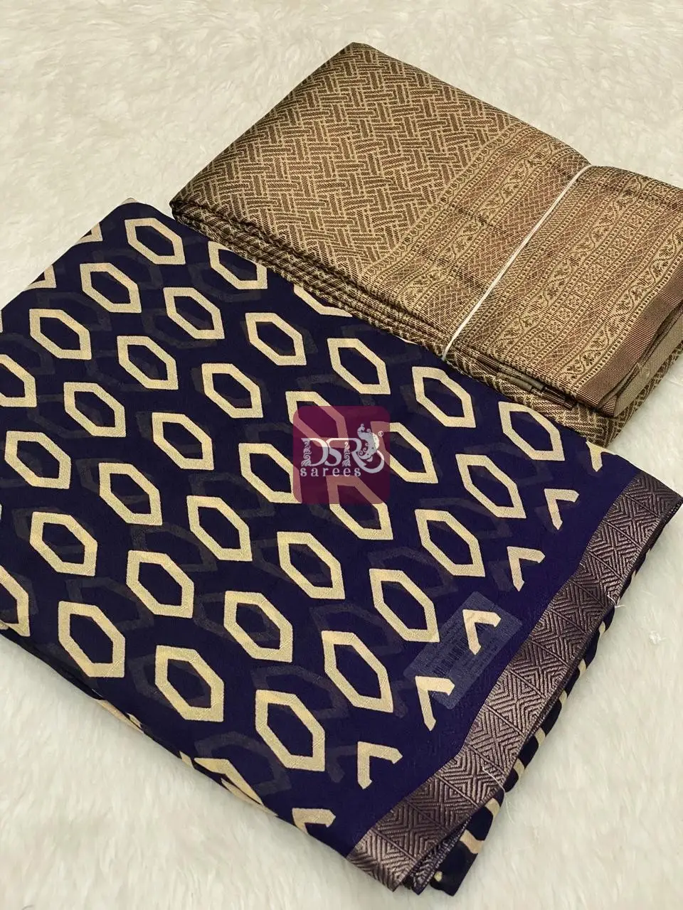 Viscose Chiffon Sarees + Free Saree