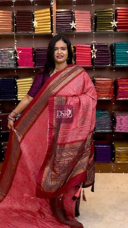 Bhandhini Crushed Chiffon Saree - vol1