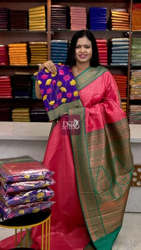 Viscose Chiffon Sarees + Free Saree