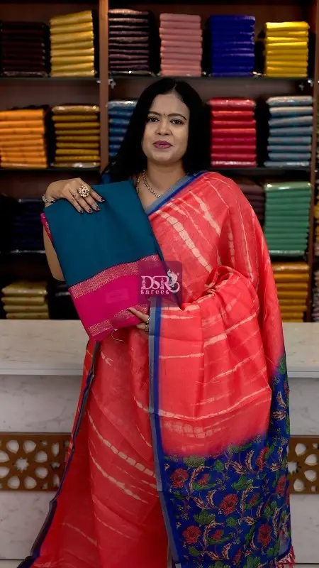 Viscose Chiffon Sarees + Free Saree
