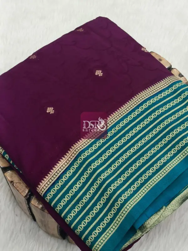 Viscose Crepe Silk Sarees