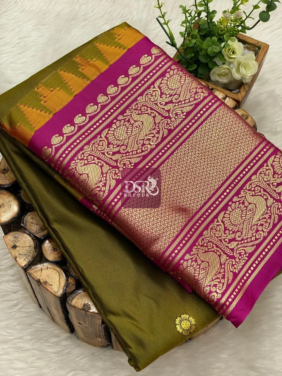 Semi Gadwal Border Sarees - Vol 1