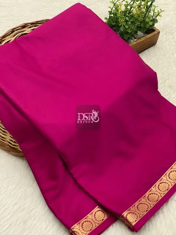 Semi Mysore Crepe Silk Saree