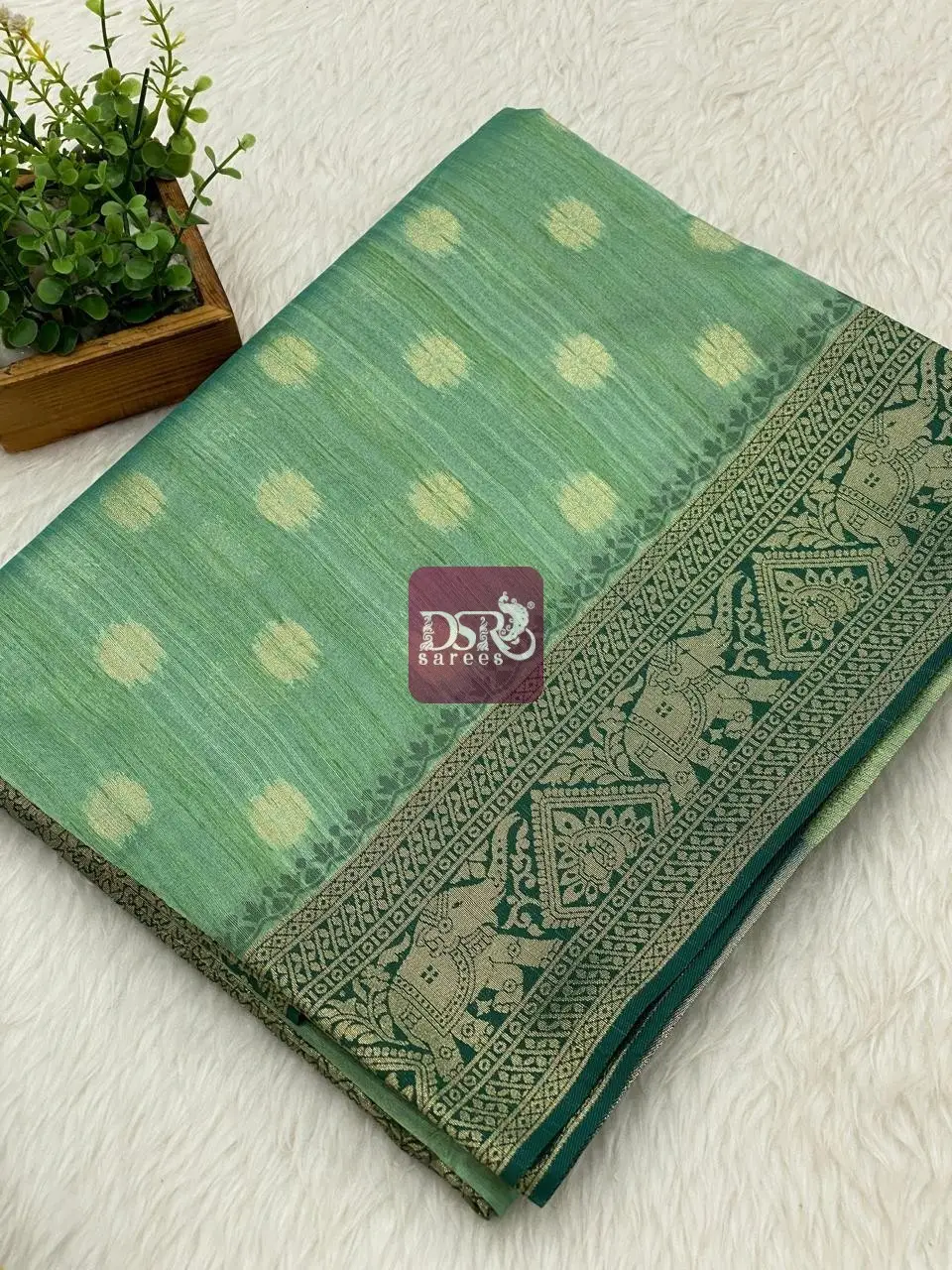Munga Tussar Silk Sarees