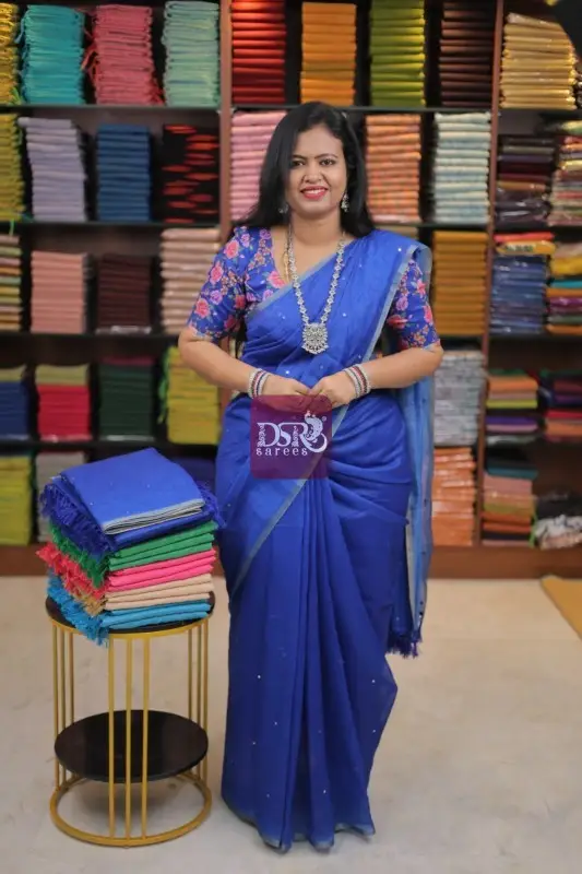 Chanderi Sico With Mirror work