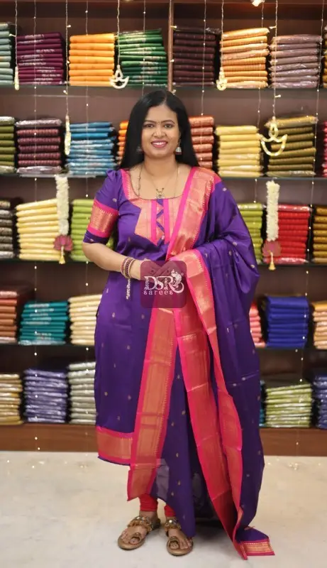 Kalyani Semi Silk Meenakari Salwar