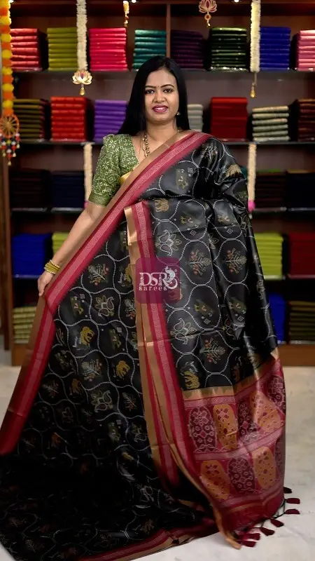 Raw Silk Pochampally Saree