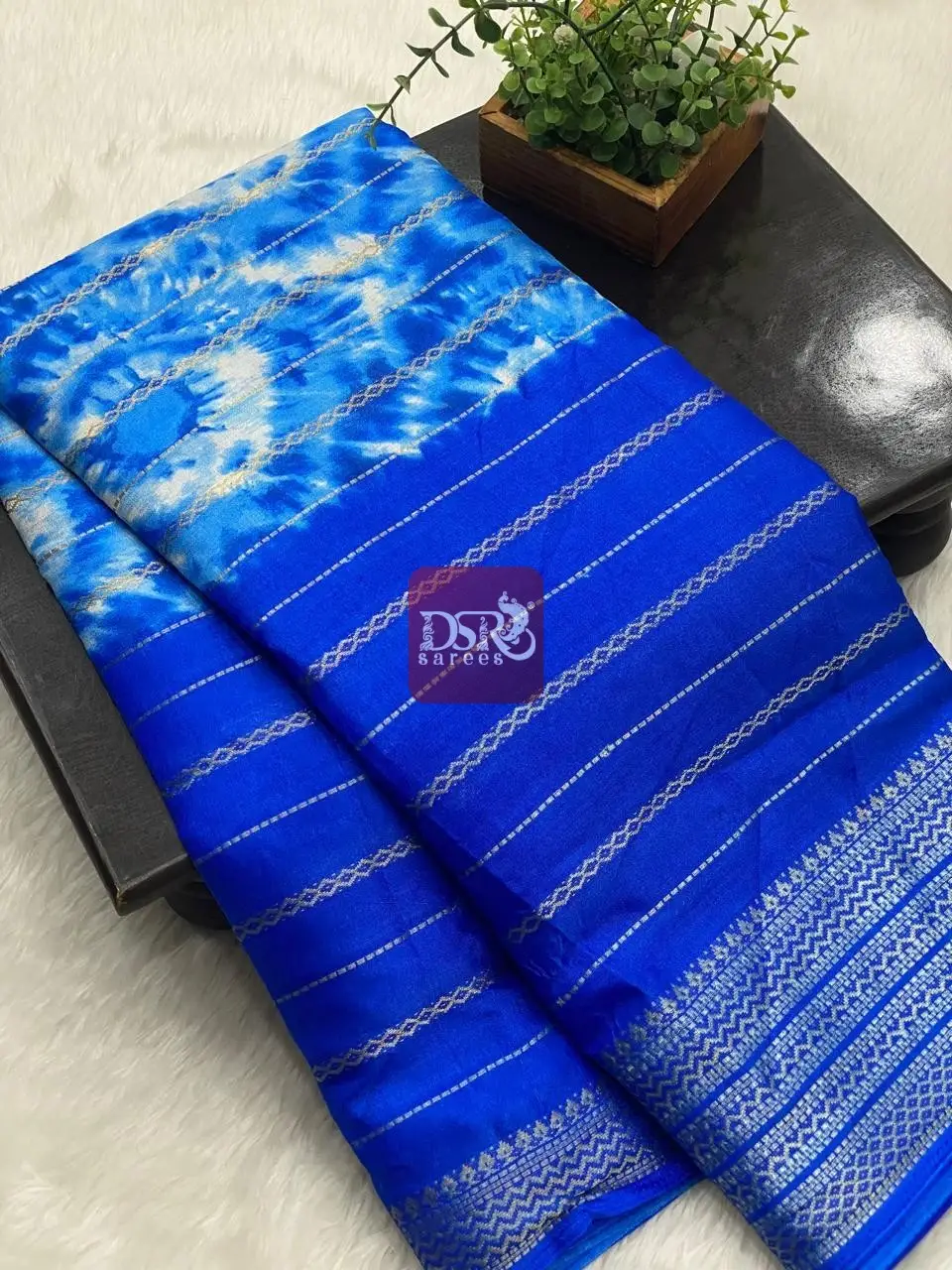 Shibori Viscose Dola Saree