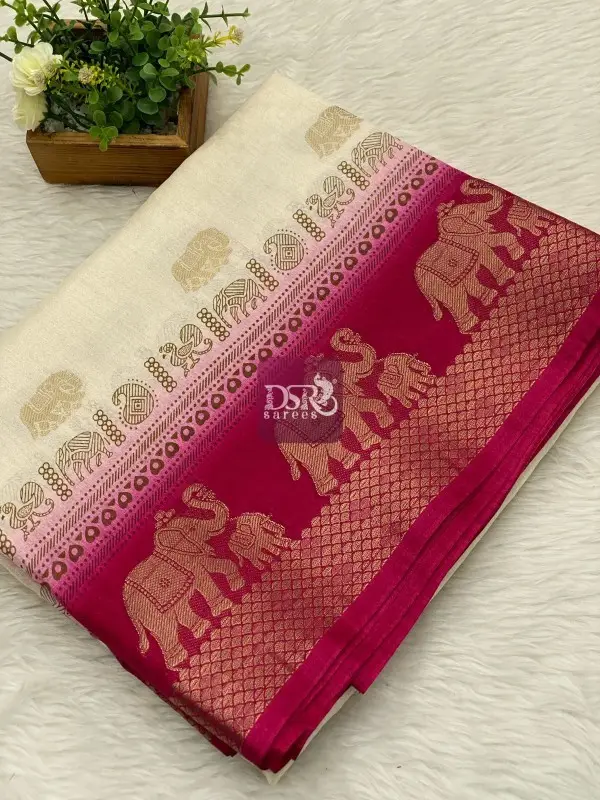 Viscose  Dola Silk Sarees