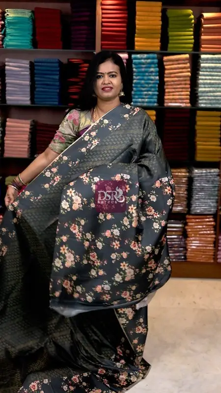 Floral Gaji Banarasi Silk
