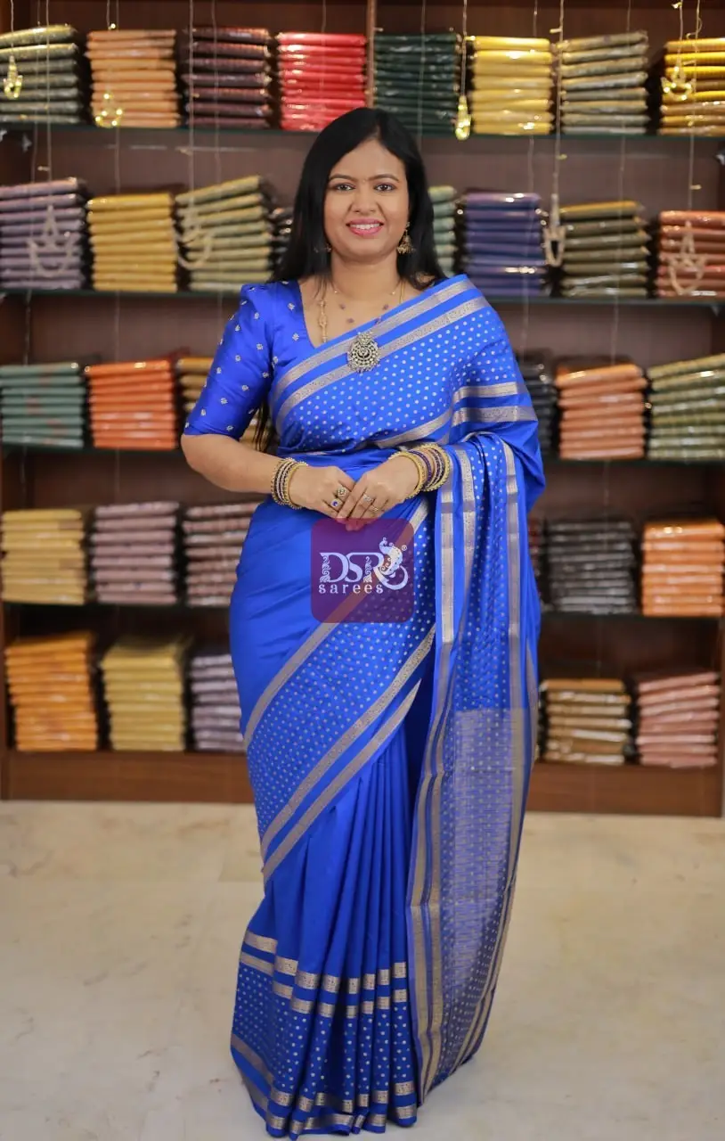 Semi Mysore Crepe Silk Saree